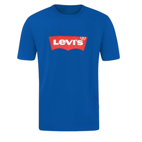 T-SHIRT 100% ΒΑΜΒΑΚΙ ΜΕ LOGO - ΜΠΛΕ ΡΟΥΑ - LEVIS ΜΕΓΑΛΟ T-SHIRT 100% ΒΑΜΒΑΚΙ ΜΕ LOGO - ΜΠΛΕ ΡΟΥΑ - LEVIS ΜΕΓΑΛΟ